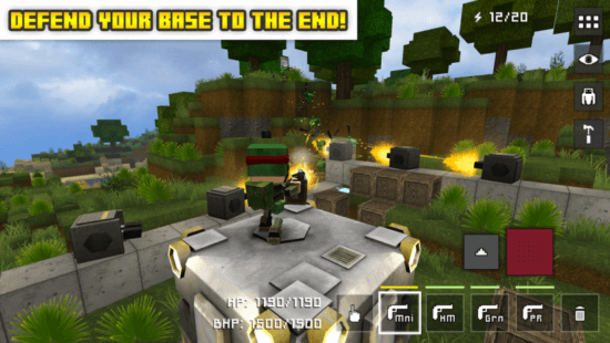 Block Fortress - game like minecraft with zombies